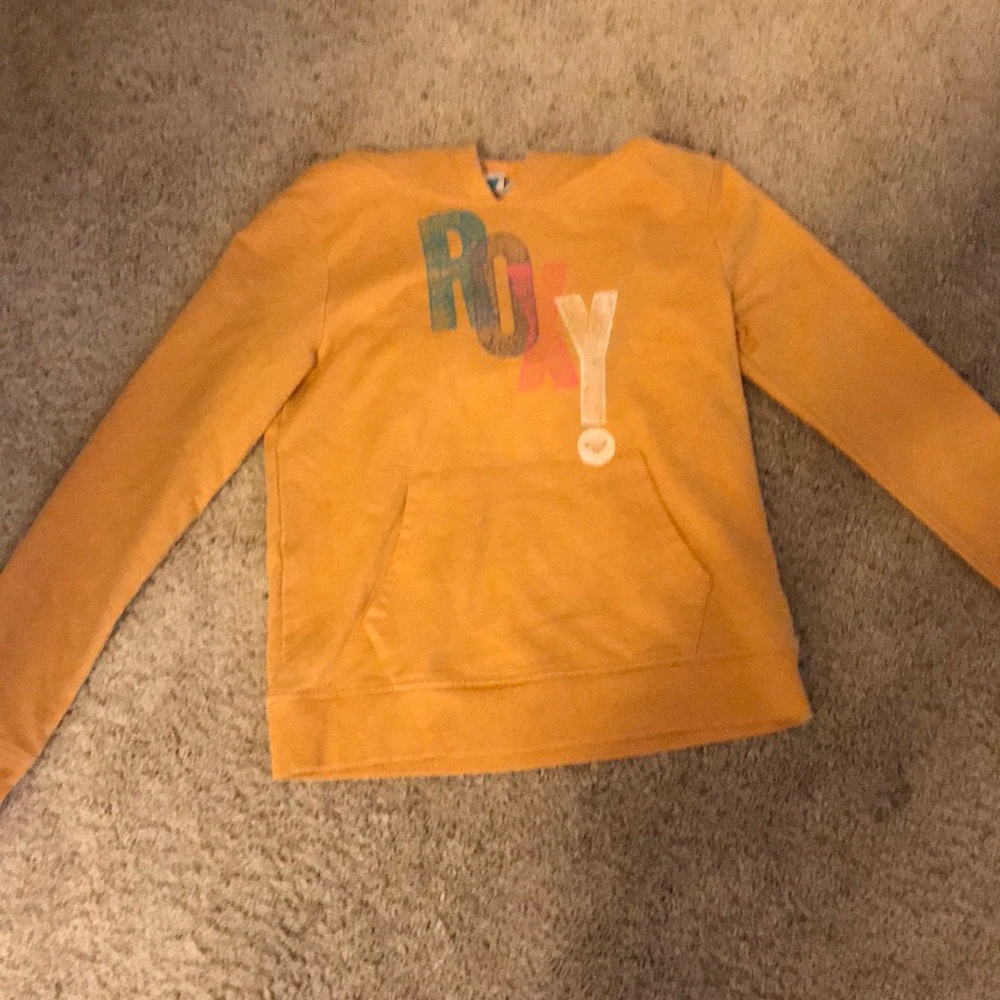 Yellow orange roxy hoodie